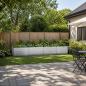 Preview: ARDEBO.de - Hochbeet im Garten Verzinktes Silber 321 x 80 x 55 cm Stahl