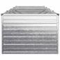 Preview: Hochbeet im Garten Verzinktes Silber 321 x 80 x 55 cm Stahl