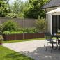 Preview: ARDEBO.de - Hochbeet im Garten Schwarz 400 x 80 x 55 cm kaltgewalzter Stahl