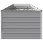 Preview: Hochbeet im Garten Grau 400 x 80 x 55 cm Stahl