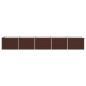 Preview: Hochbeet im Garten Braun 400 x 80 x 55 cm Stahl