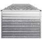 Preview: Hochbeet im Garten Silber 400 x 80 x 55 cm verzinkt