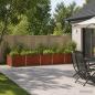 Preview: ARDEBO.de - Hochbeet im Garten Wetterfeststahl 400 x 80 x 55 cm Stahl