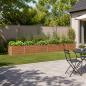 Preview: ARDEBO.de - Hochbeet im Garten Holz Braun 480 x 80 x 55 cm Stahl