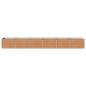 Preview: Hochbeet im Garten Holz Braun 480 x 80 x 55 cm Stahl