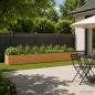 Preview: ARDEBO.de - Hochbeet im Garten Holz Natur 480 x 80 x 55 cm Stahl