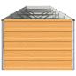 Preview: Hochbeet im Garten Holz Natur 480 x 80 x 55 cm Stahl