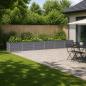 Preview: ARDEBO.de - Hochbeet im Garten Grau 480 x 80 x 55 cm Stahl