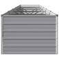 Preview: Hochbeet im Garten Grau 480 x 80 x 55 cm Stahl