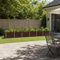 Preview: ARDEBO.de - Hochbeet im Garten Braun 480 x 80 x 55 cm Stahl