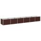 Preview: Hochbeet im Garten Braun 480 x 80 x 55 cm Stahl