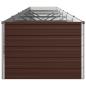 Preview: Hochbeet im Garten Braun 480 x 80 x 55 cm Stahl