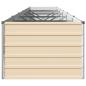 Preview: Hochbeet im Garten Elfenbein 480 x 80 x 55 cm Stahl