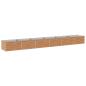 Preview: Hochbeet im Garten Holz Braun 600 x 80 x 55 cm Stahl