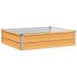 Preview: Hochbeet im Garten Holz Natur 100 x 80 x 24 cm Stahl