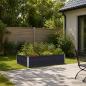 Preview: ARDEBO.de - Hochbeet im Garten Anthrazit 100 x 80 x 24 cm Stahl