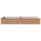 Preview: Hochbeet im Garten Holz Braun 160 x 80 x 24 cm Stahl