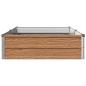 Preview: Hochbeet im Garten Holz Braun 160 x 80 x 24 cm Stahl