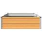 Preview: Hochbeet im Garten Holz Natur 160 x 80 x 24 cm Stahl
