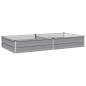 Preview: Hochbeet im Garten Grau 160 x 80 x 24 cm Stahl