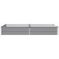 Preview: Hochbeet im Garten Grau 160 x 80 x 24 cm Stahl