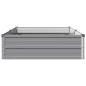 Preview: Hochbeet im Garten Grau 160 x 80 x 24 cm Stahl