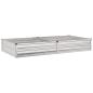 Preview: Hochbeet im Garten Silber 160 x 80 x 24 cm verzinkt