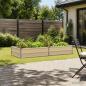 Preview: ARDEBO.de - Hochbeet im Garten Elfenbein 160 x 80 x 24 cm Stahl