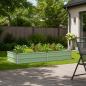 Preview: ARDEBO.de - Hochbeet im Garten Pastellgrün 160 x 80 x 24 cm Stahl