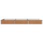 Preview: Hochbeet im Garten Holz Braun 240 x 80 x 24 cm Stahl
