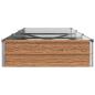 Preview: Hochbeet im Garten Holz Braun 240 x 80 x 24 cm Stahl