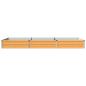 Preview: Hochbeet im Garten Holz Natur 240 x 80 x 24 cm Stahl