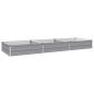 Preview: Hochbeet im Garten Grau 240 x 80 x 24 cm Stahl
