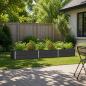 Preview: ARDEBO.de - Hochbeet im Garten Anthrazit 240 x 80 x 24 cm Stahl
