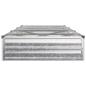 Preview: Hochbeet im Garten Verzinktes Silber 240 x 80 x 24 cm Stahl