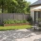 Preview: ARDEBO.de - Hochbeet im Garten Holz Braun 320 x 80 x 24 cm