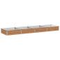 Preview: Hochbeet im Garten Holz Braun 320 x 80 x 24 cm