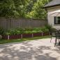 Preview: ARDEBO.de - Hochbeet im Garten Braun 320 x 80 x 24 cm Stahl