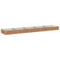 Preview: Hochbeet im Garten Holz Braun 400 x 80 x 24 cm