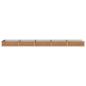 Preview: Hochbeet im Garten Holz Braun 400 x 80 x 24 cm