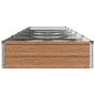 Preview: Hochbeet im Garten Holz Braun 400 x 80 x 24 cm