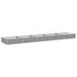 Preview: Hochbeet im Garten Grau 400 x 80 x 24 cm Stahl