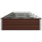 Preview: Hochbeet im Garten Braun 400 x 80 x 24 cm Stahl