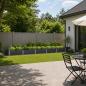 Preview: ARDEBO.de - Hochbeet im Garten Anthrazit 400 x 80 x 24 cm Stahl