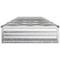 Preview: Hochbeet im Garten Galvanisiertes Silber 400 x 80 x 24 cm Stahl