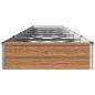 Preview: Hochbeet im Garten Holz Braun 480 x 80 x 24 cm Stahl