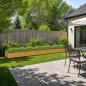 Preview: ARDEBO.de - Hochbeet im Garten Holz Natur 480 x 80 x 24 cm Stahl