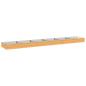Preview: Hochbeet im Garten Holz Natur 480 x 80 x 24 cm Stahl