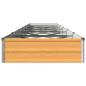 Preview: Hochbeet im Garten Holz Natur 480 x 80 x 24 cm Stahl