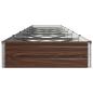 Preview: Hochbeet im Garten Schwarznuss 480 x 80 x 24 cm Stahl